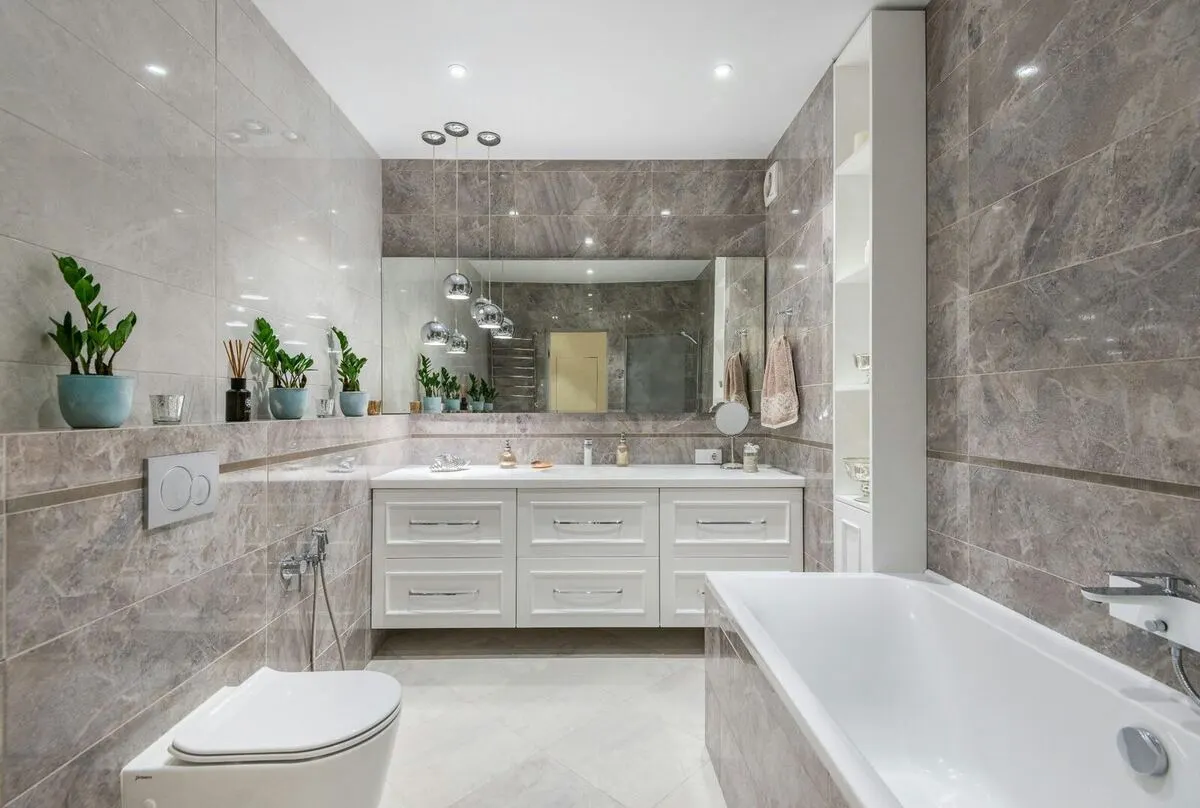 Luxury master bathroom remodel Space Coast Florida