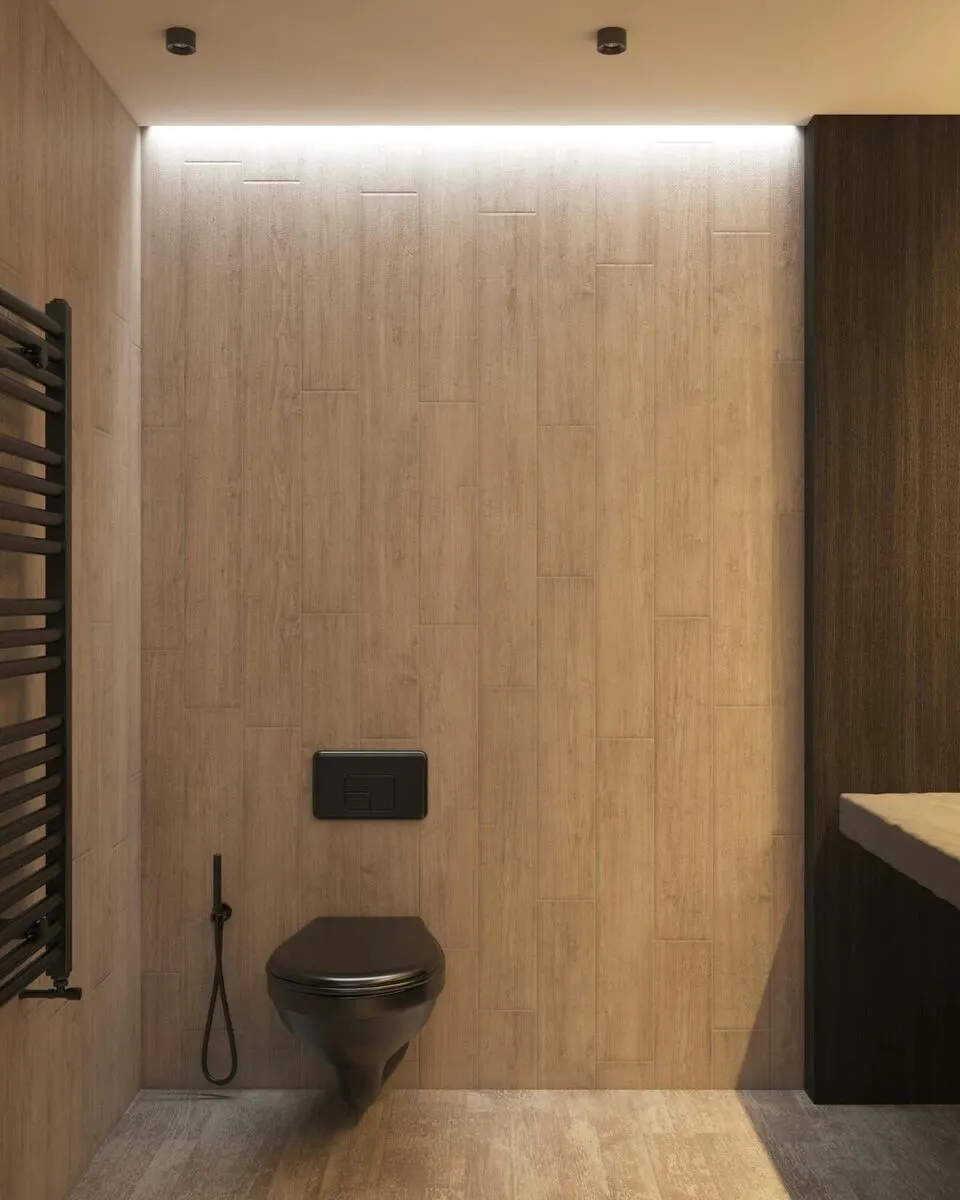 Florida bathroom renovation with porcelain tile