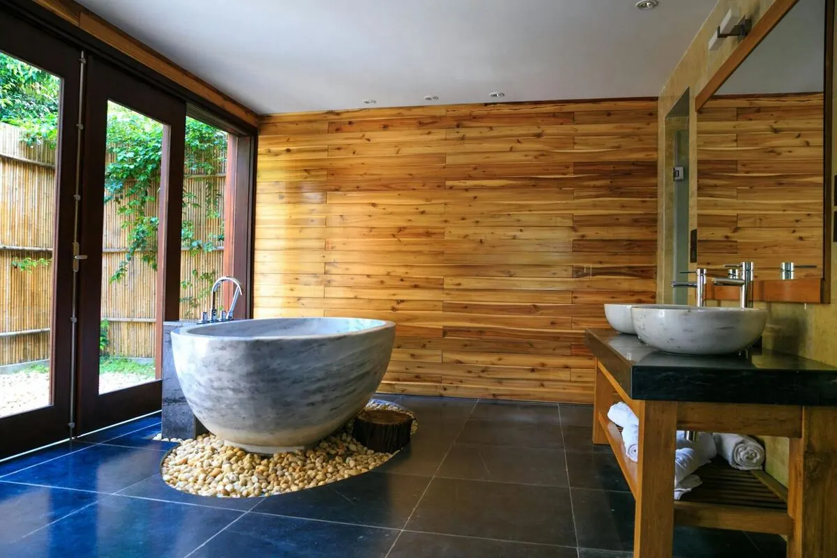 Spa-inspired bathroom remodel by ELSO Contracting Brevard County